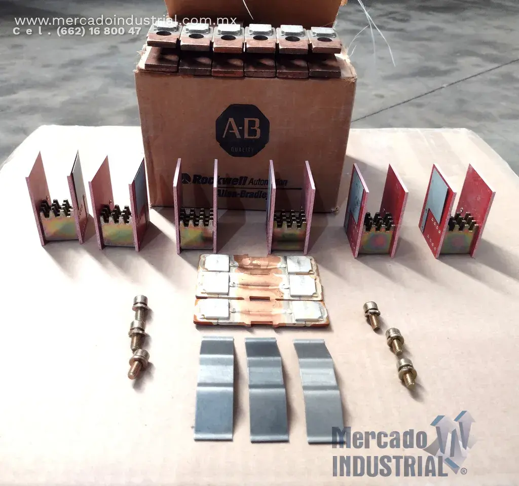Kit de contactos de reemplazo 400 AMP 600V 3 polos modelo 40783-801-01 marca ALLEN BRADLEY - imagen 1