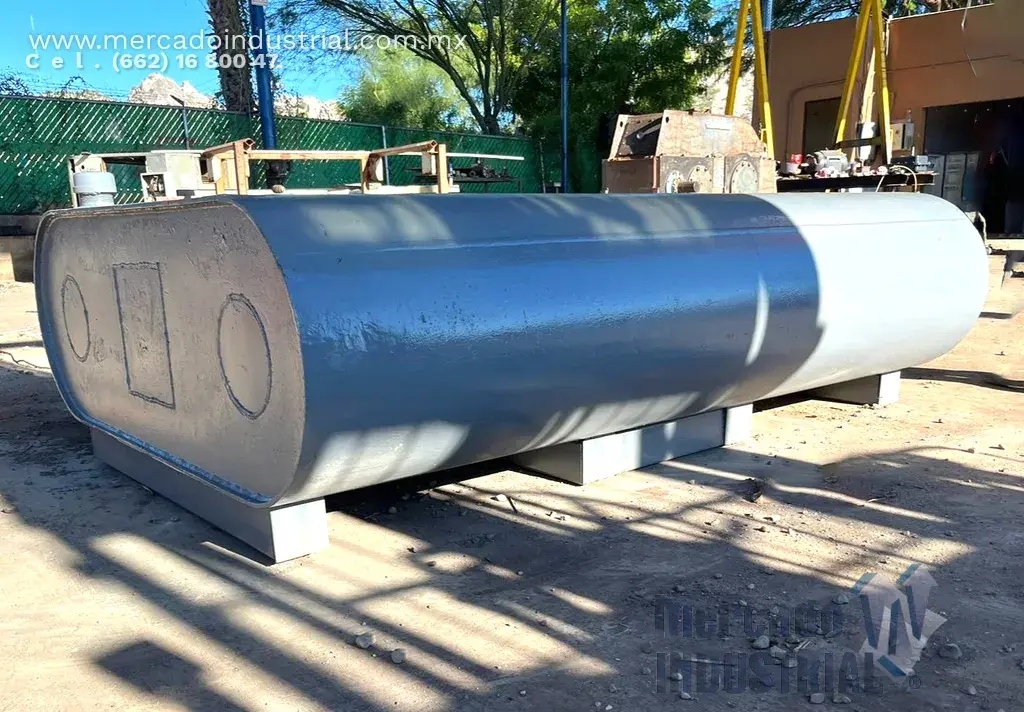 Tanque tipo pipa capacidad 1250 L con placa 3/4″ de espesor - imagen 1