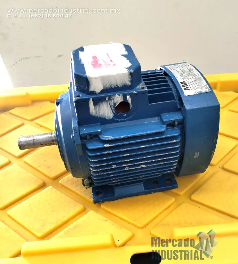 Motor eléctrico 3 HP 2 polos 3490 RPM marca ABB - imagen 1
