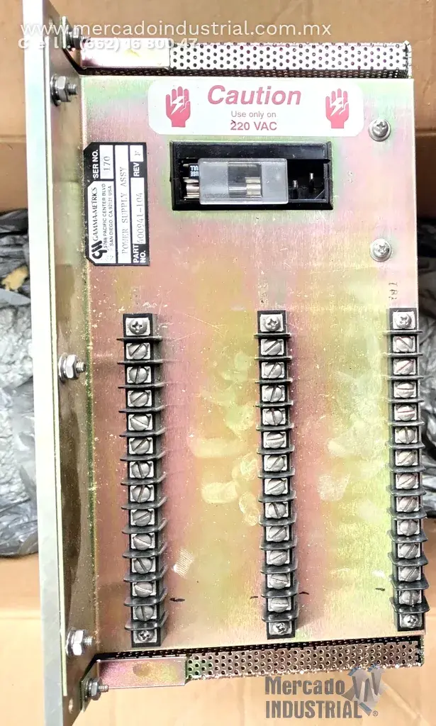 Fuente de alimentación 220 VAC POWER SUPPLY ASSY modelo 400941-104 marca GAMMA METRICS - imagen 1