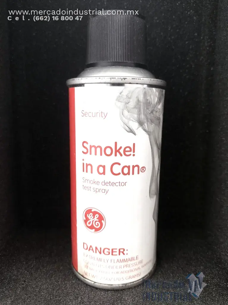 Humo en lata spray de prueba para detectores de humo modelo SM-200 marca GE - imagen 1