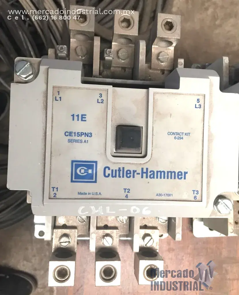 Contactor magnético 170 AMP modelo CE15PN3 marca Cutler Hammer - imagen 1