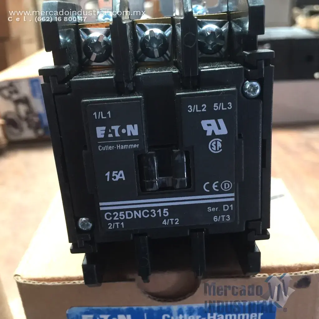 Contactor de Propósito Definido 15 AMP Eaton C25DNC315A - imagen 1