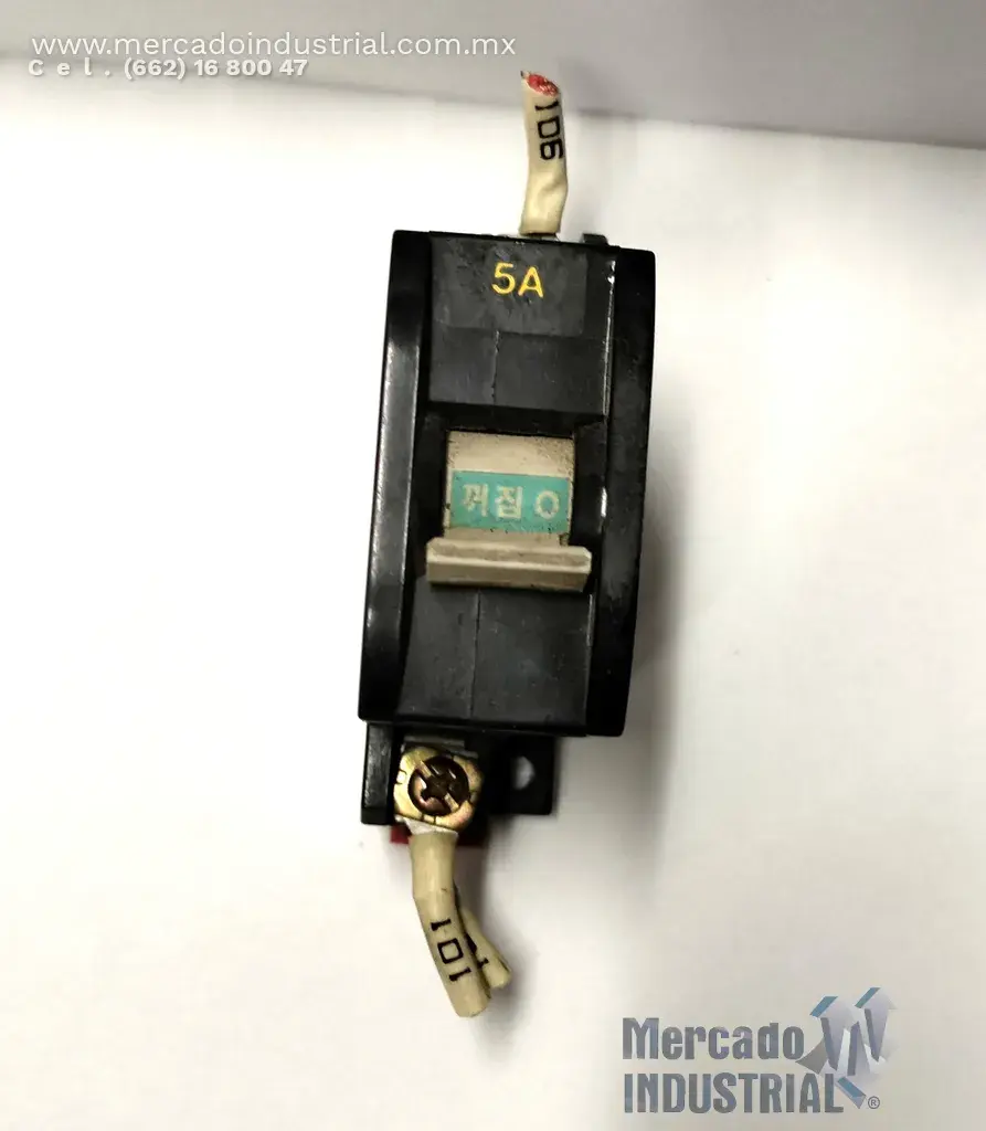 Interruptor térmico 5 AMP 220VAC modelo DCP51DF marca DACO CIRCUIT PROCTECTOR - imagen 1