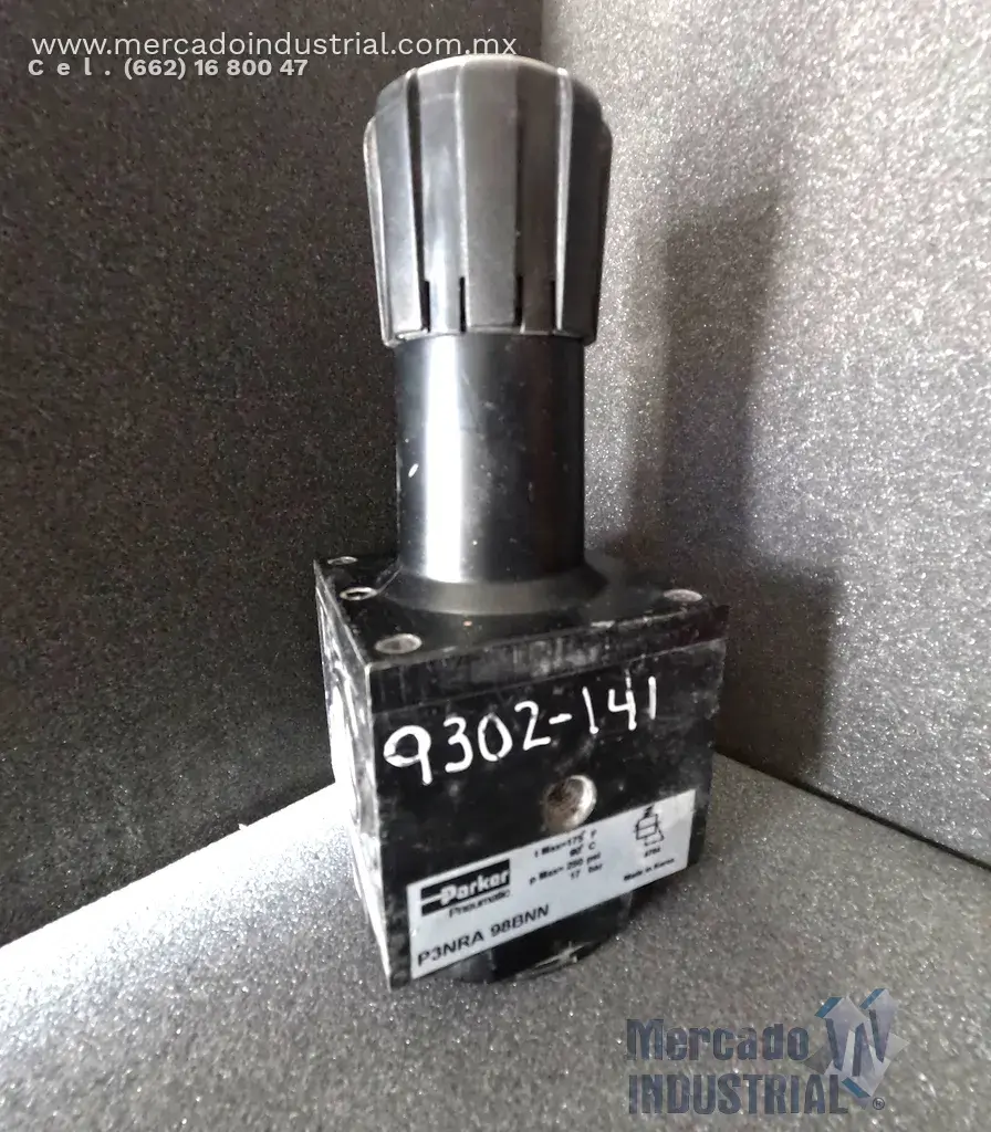 Regulador de presión 250 PSI de 1" modelo P3NRA98BNN marca Parker - imagen 1