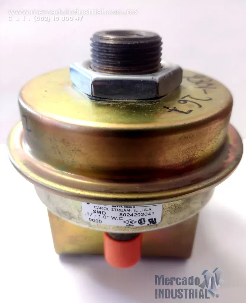 Interruptor de presión gas 0.17" a 1" W.C. modelo 8024202041 marca ANTUNEZ - imagen 1