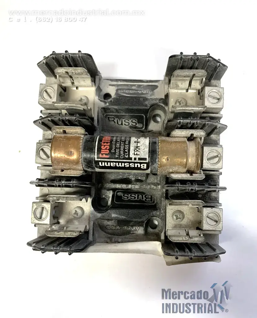Porta fusible 3 polos 60 AMP 250V modelo LH25060-3 marca BUSSMANN - imagen 1