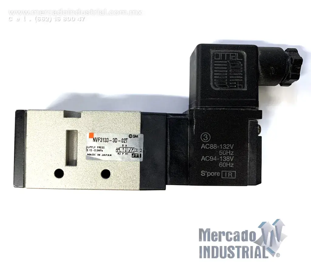 Válvula solenoide 0.15-0.9 MPA modelo NVF3133-3D-02T marca SMC - imagen 1
