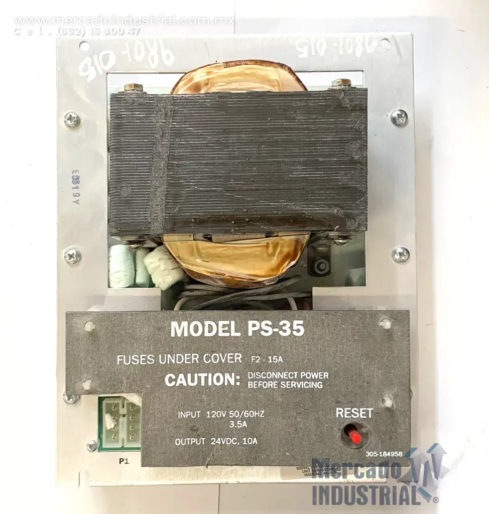 Fuente de alimentación input 120V 3.5A modelo PS-35 marca CERBERUS PYROTRONICS - imagen 1