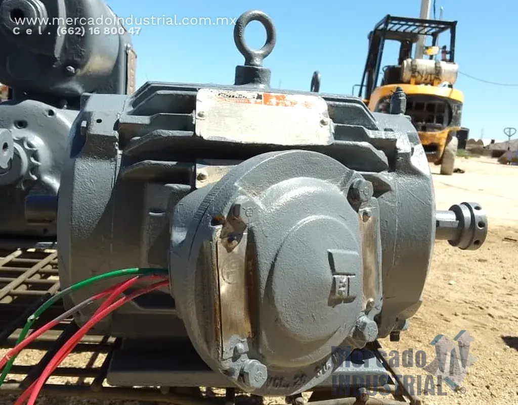 Motor eléctrico 2 HP 6 polos 1160 RPM marca Reliance Electric - imagen 1