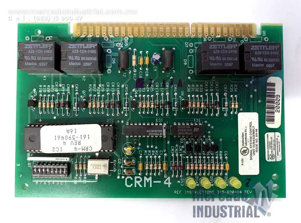 Módulo de relé controlable para alarma contra incendios modelo CRM-4 marca CERBERUS PYROTRONICS - imagen 1