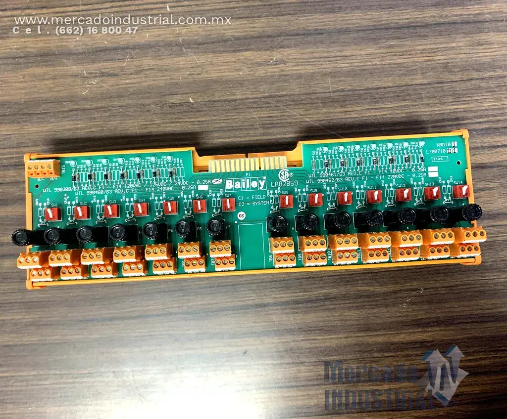 Unidad de término de entrada digital 24 VDC modelo NRDI01 marca BAILEY - imagen 1