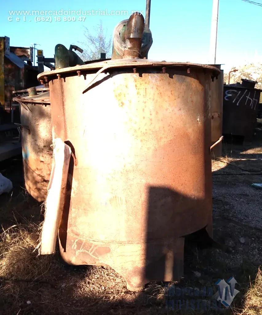Tanques 1 m x 80 cm de acero inoxidable - imagen 1