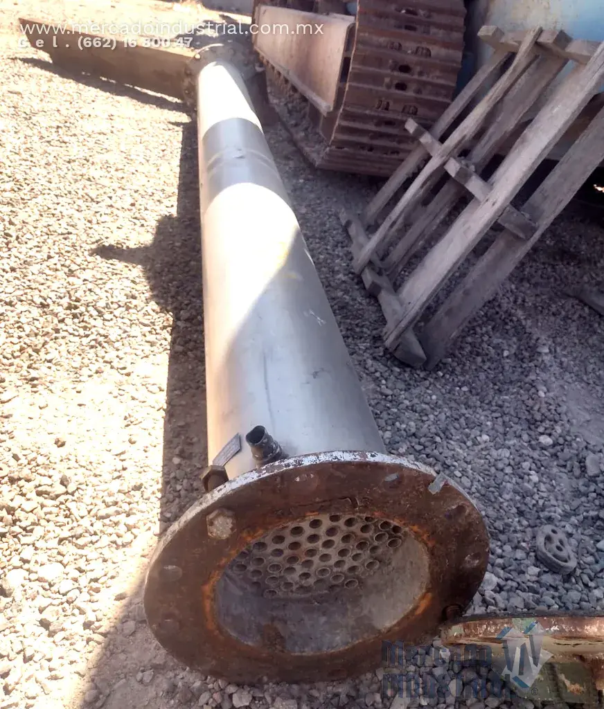 Intercambiador de acero inoxidable 3 m x 10" - imagen 1