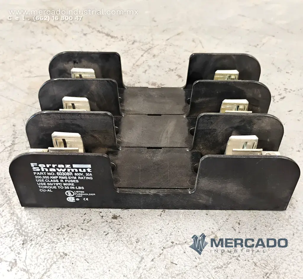 Portafusible 30 AMP 600V modelo 60308R marca FERRAZ SHAWMUT - imagen 1
