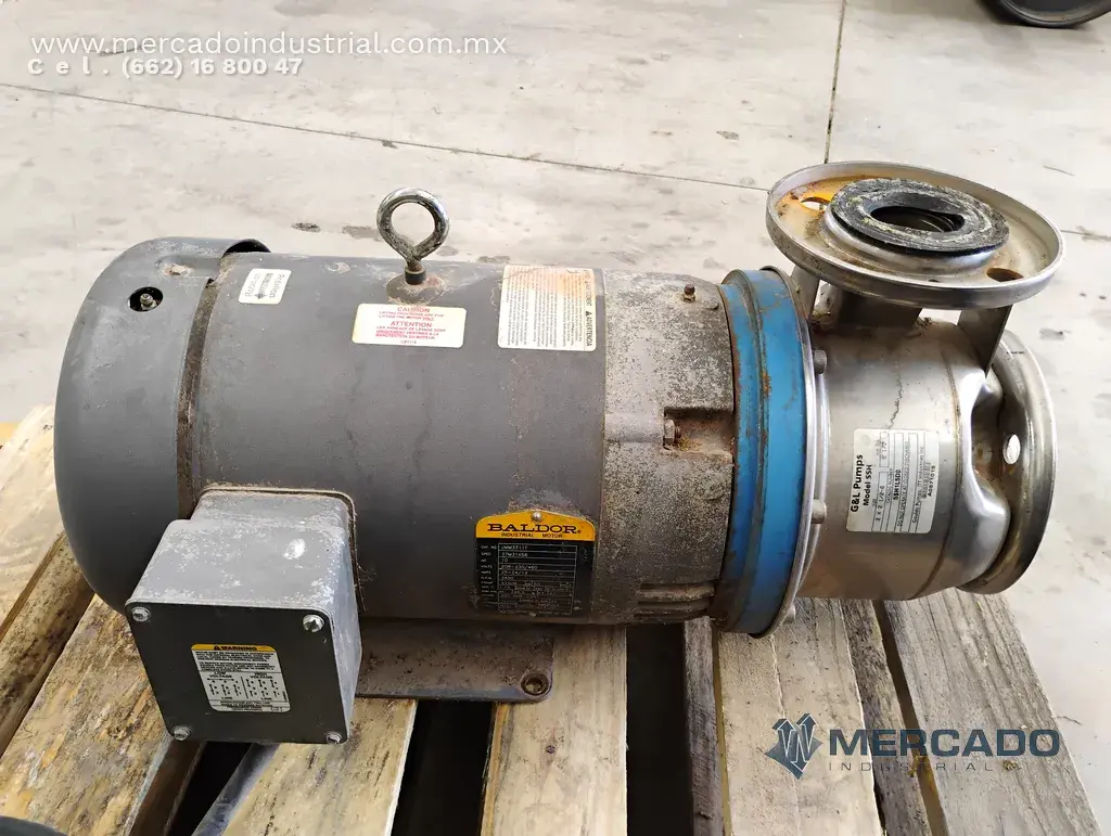 Bomba centrífuga 2 x 2 1/2" de 10 HP modelo 5SH1L5D0 marca G&L PUMPS - imagen 1