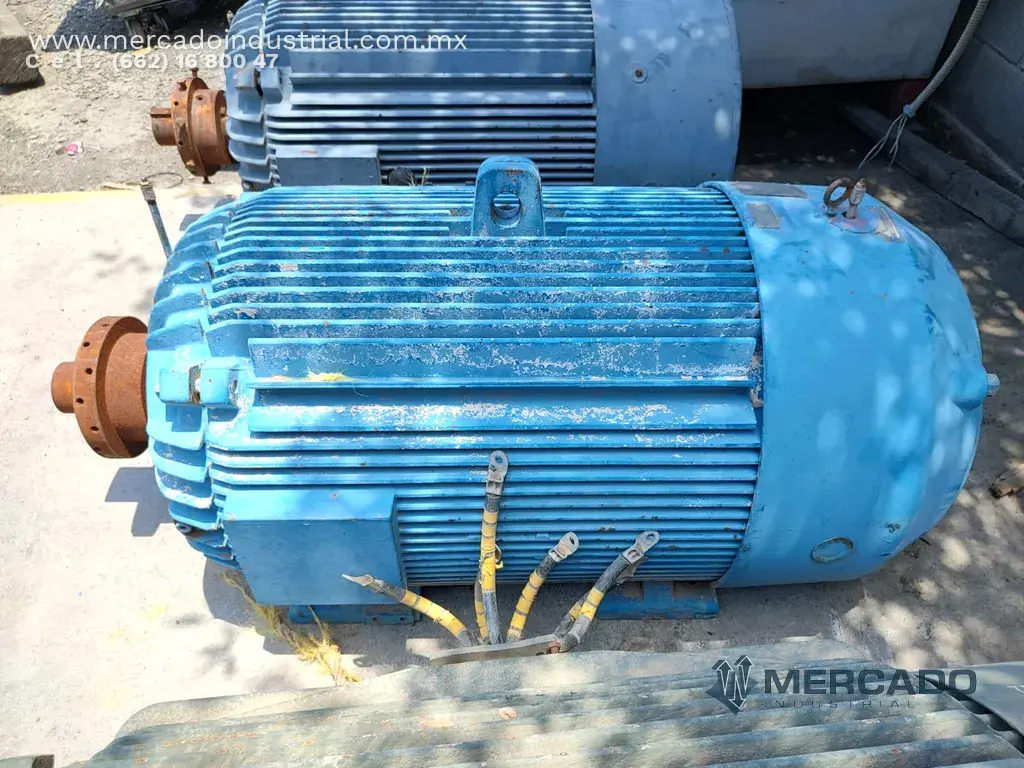 Motor horizontal cerrado 350 HP 4 polos 1765 RPM marca NIDEC - imagen 1