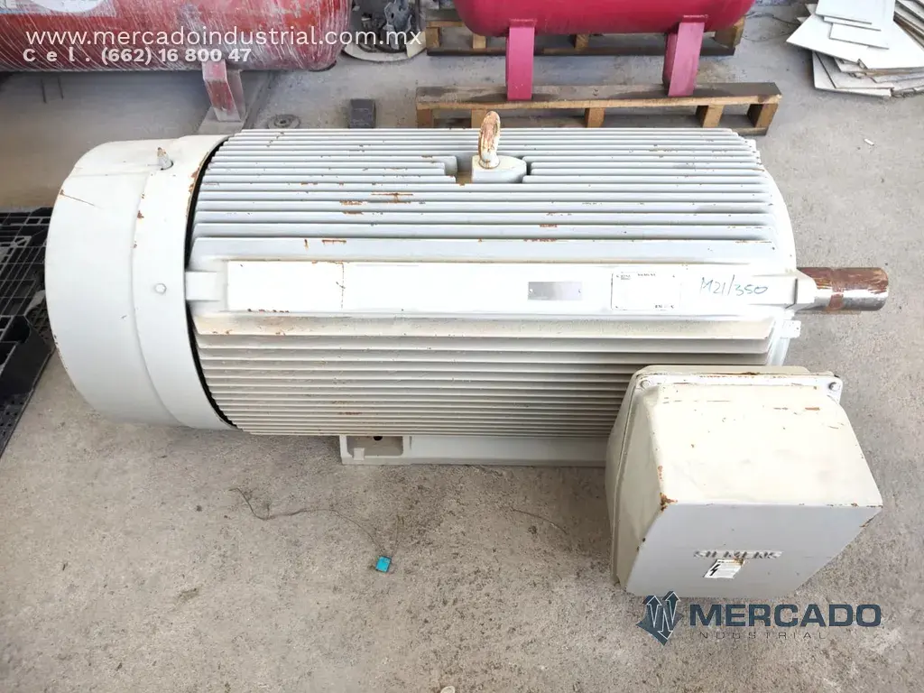 Motor eléctrico 350 HP 4 polos 1785 RPM marca Siemens - imagen 1
