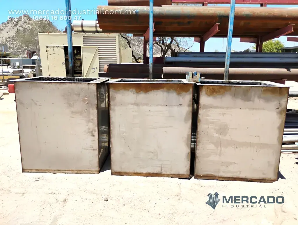 Tanque abierto tipo rectangular de 1400 L fabricado de acero inoxidable - imagen 1