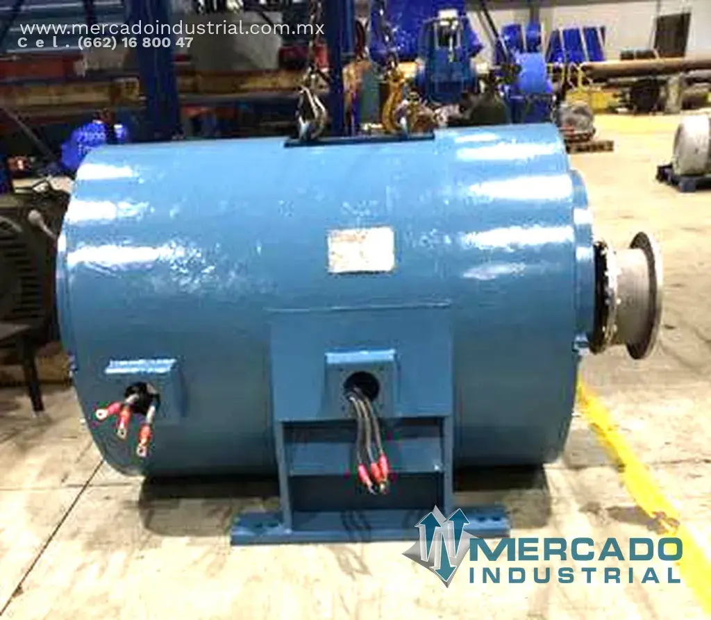 Motor eléctrico de inducción 800 HP 8 polos 900 RPM marca Westinghouse - imagen 1