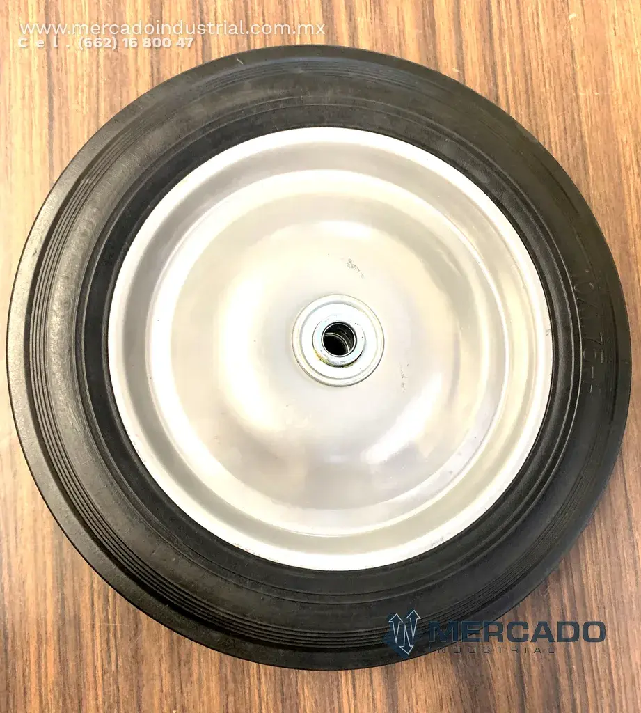 Rueda de caucho macizo 10" modelo 10X1.75-F - imagen 1