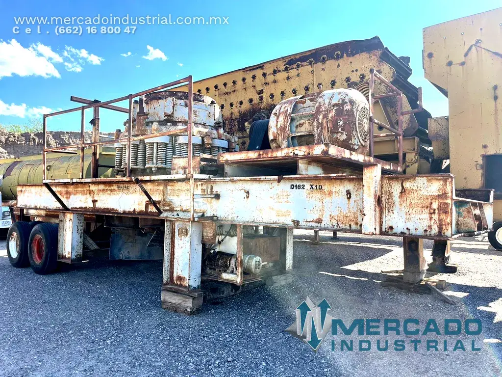 Quebradora de cono cabeza corta symons 4 ft montada en chasis - imagen 1