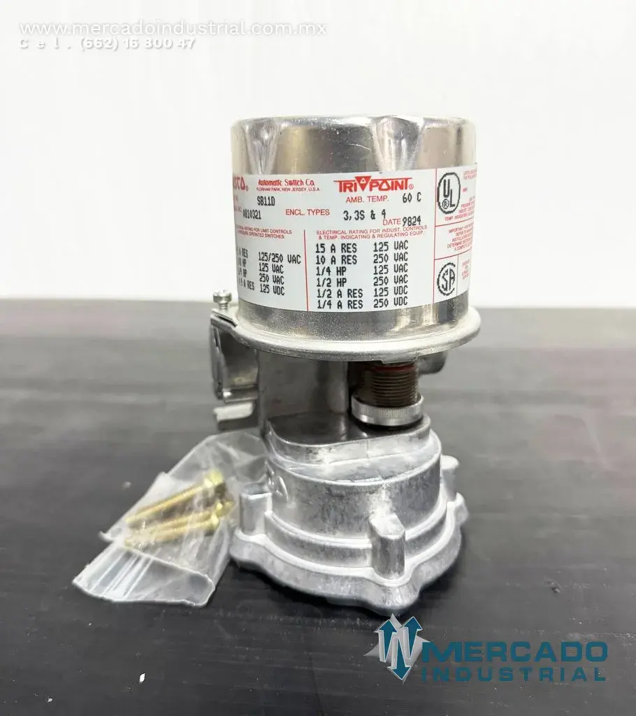 Interruptor de presión y temperatura 125/250V modelo SB11D marca ASCO Tri-point - imagen 1