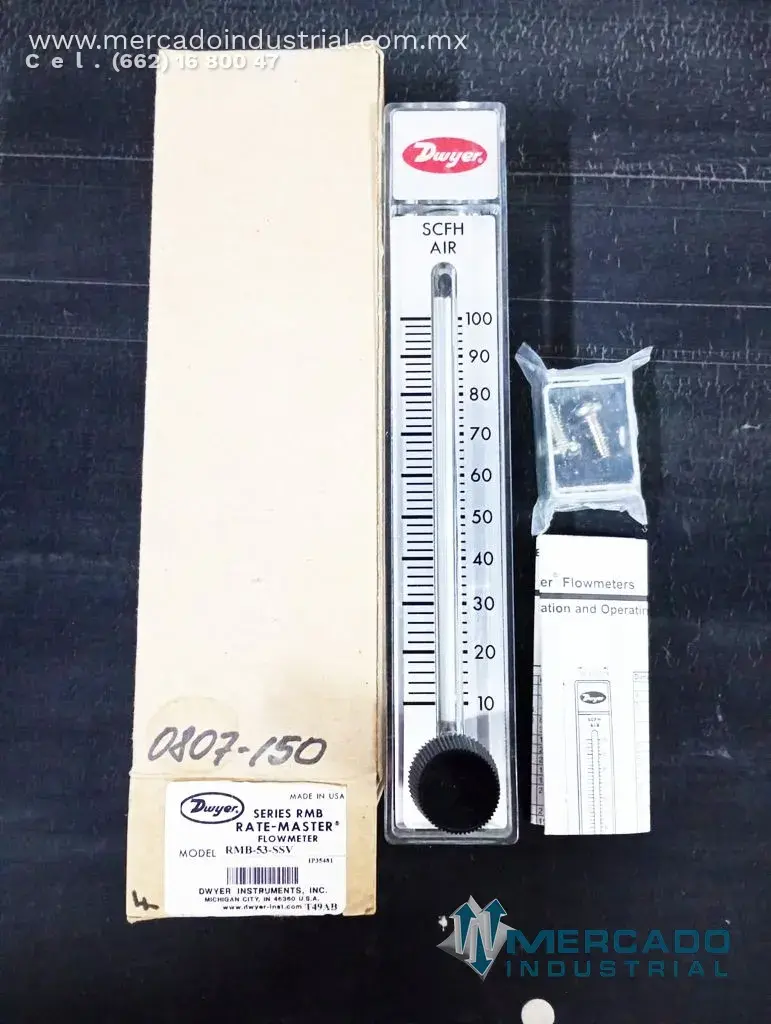 Medidor de flujo 100 PSI series RMB modelo RMB-53-SSV marca Dwyer - imagen 1