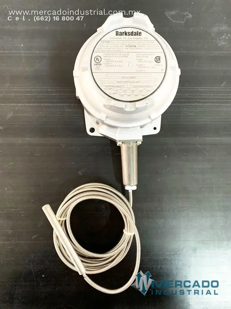 Sensor de temperatura +10°C a +121°C modelo T2X-S251S-12-A marca Barksdale - imagen 1