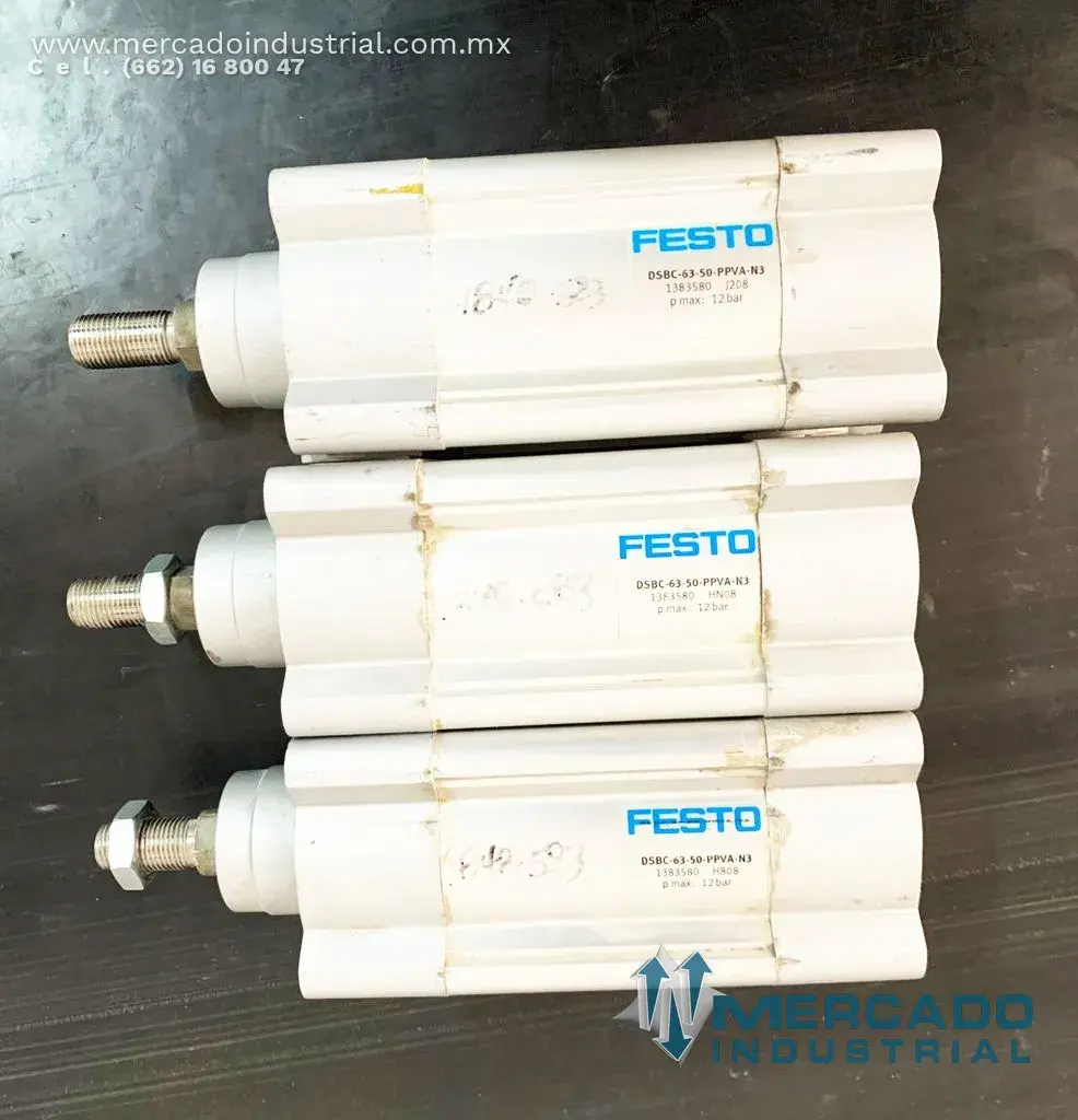 Pistón neumático 1 MPa 50 mm modelo DSBC-63-50-PPVA-N3 marca Festo - imagen 1