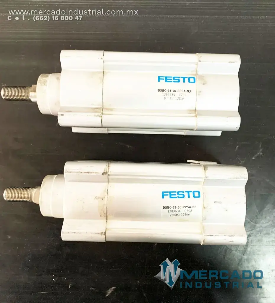 Pistón neumático 1 MPa 50 mm modelo DSBC-63-50-PPSA-N3 marca Festo - imagen 1
