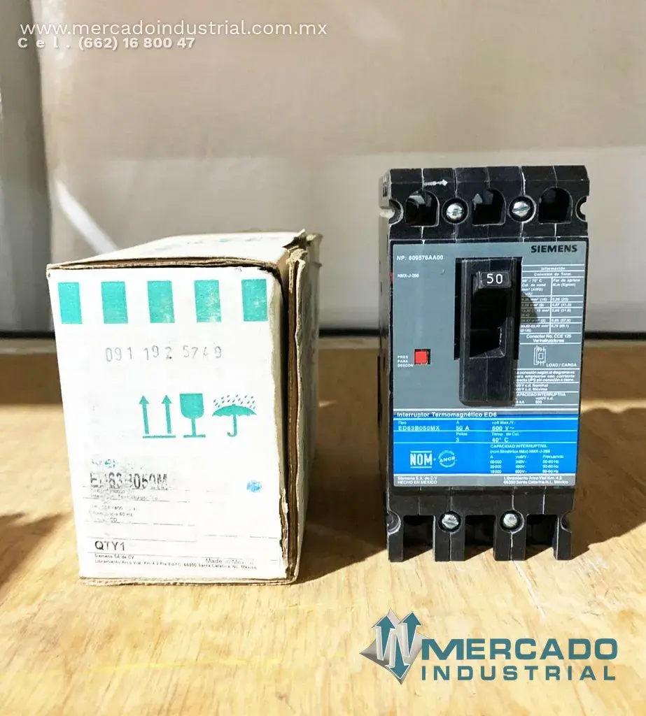 Siemens ED63B050MX INTERRUPTOR TERMOMAGNETICO - imagen 1