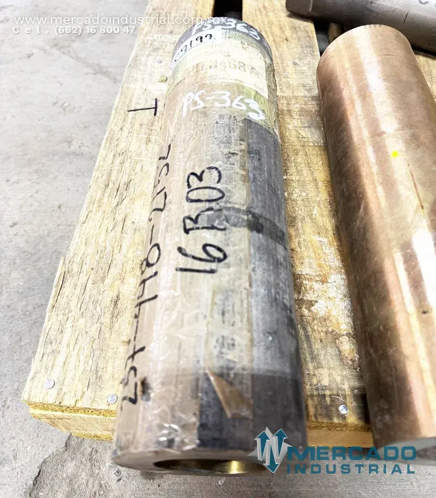 BARRA DE BRONCE ESTANDAR 4 1/8 X 2 3/8 X 14 7/16 UTILIZADA EN BOMBAS Y POLEAS - imagen 1