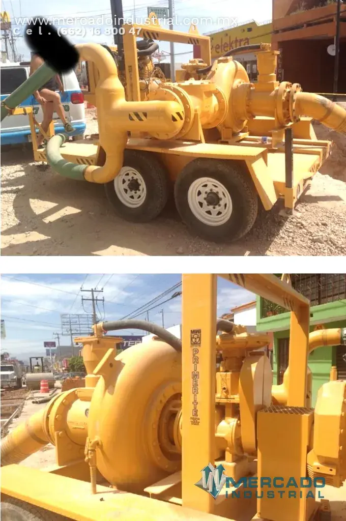 Bomba de succión para aguas negras y sólidos 10" 254 PSI marca Godwin Word - imagen 1