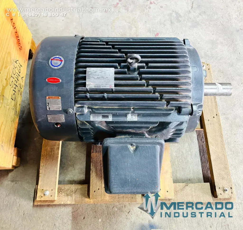 Motor eléctrico 40 HP 8 polos 890 RPM marca Us Motors - imagen 1