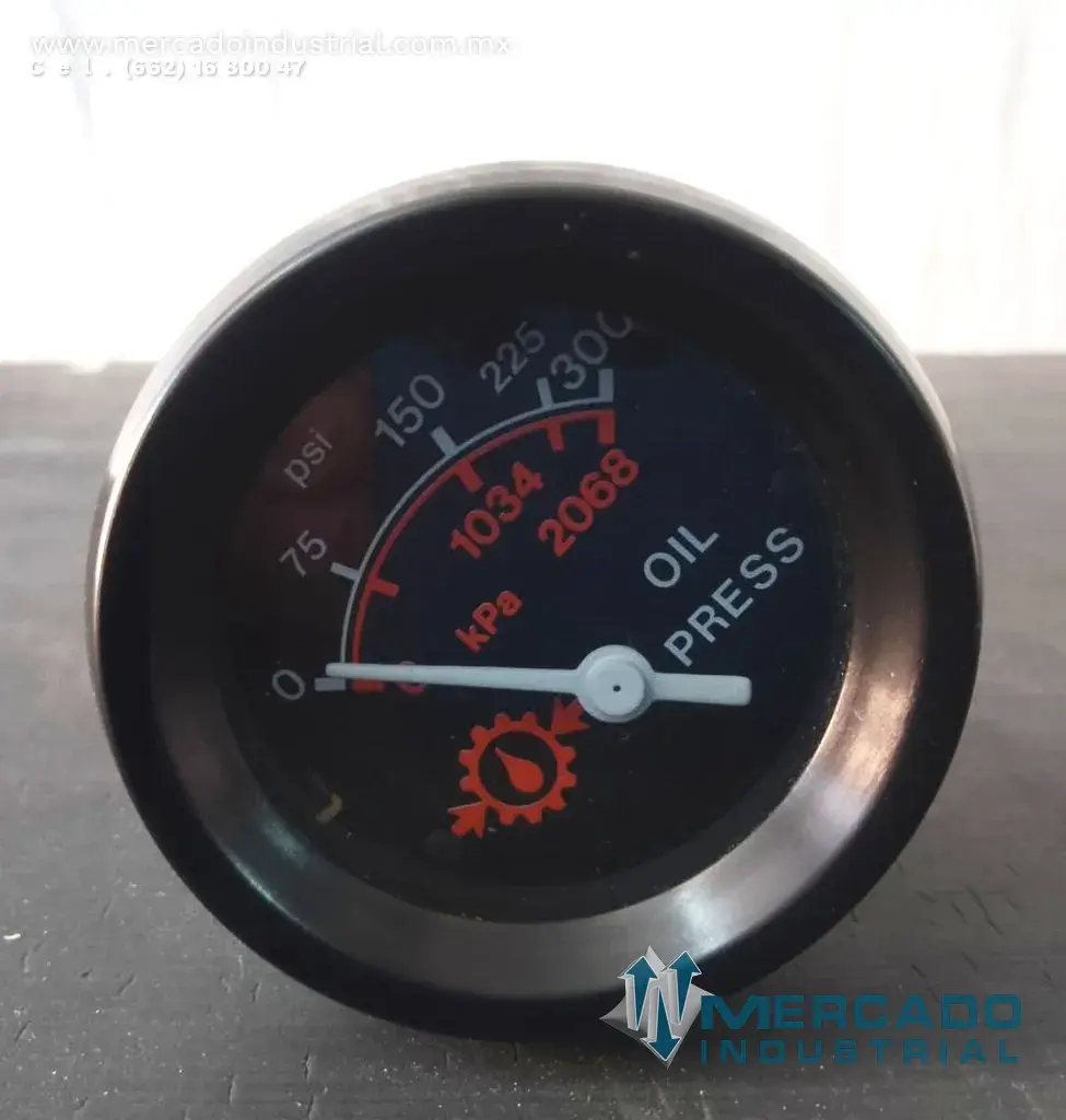 Medidor de temperatura de aceite 0-300 PSI 0-2068 kPa modelo 887 CU marca Komatsu - imagen 1