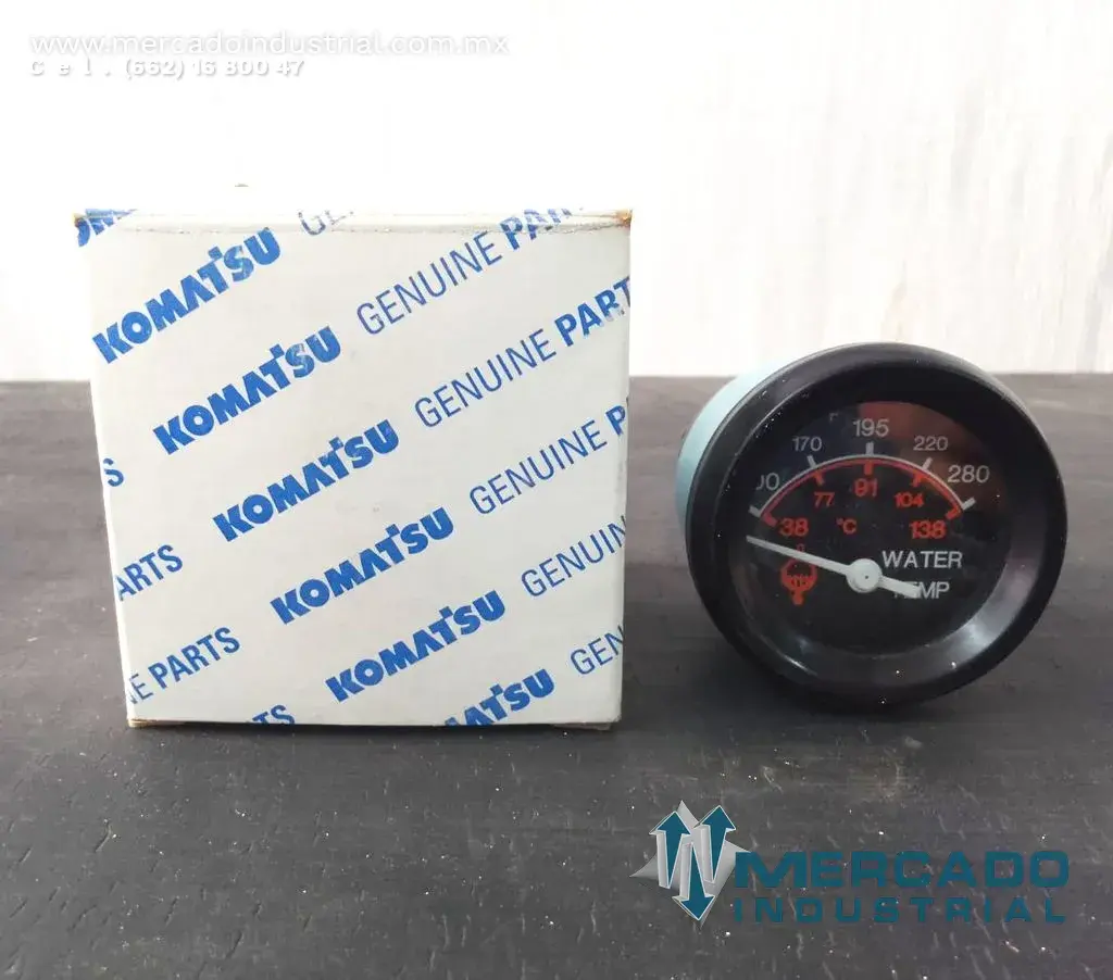 Medidor de temperatura de agua 100-280 °F 38-138 °C modelo 826 CU marca Komatsu - imagen 1