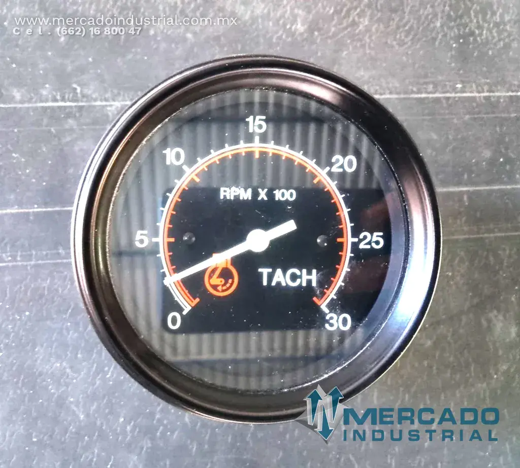 Tacómetro 0-3000 RPM modelo 27C30EM marca Komatsu - imagen 1