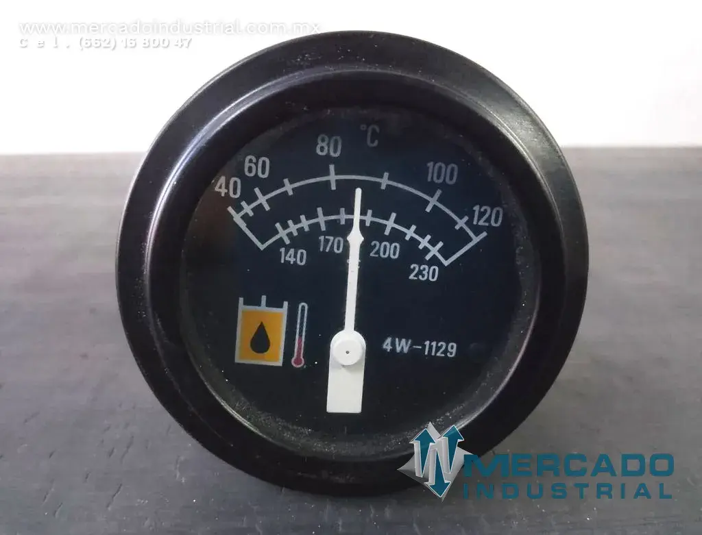 Medidor de temperatura de aceite 0-120 °C 140-230 °F N. parte 823 CU marca Komatsu - imagen 1