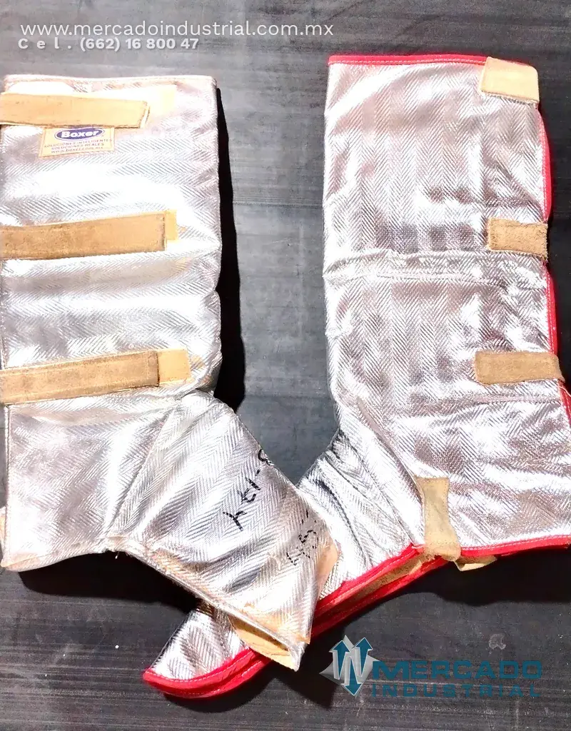 Boxer POLAINA DE RAYON ALUMINIZADO CON DOBLE PUNTERA DE CARNAZA Y TIRA ALUMINIO DE AJUSTE - imagen 1