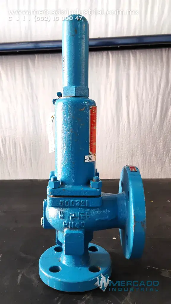 Válvula de seguridad de estación de agua 16000 BARG modelo L23081 marca Bailey - imagen 1