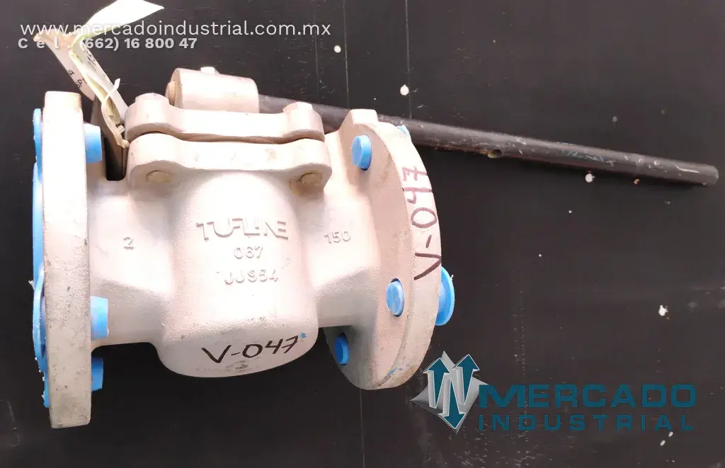 Válvula macho 2" acero inoxidable modelo 2-067-6-6-P1-W marca Tufline - imagen 1