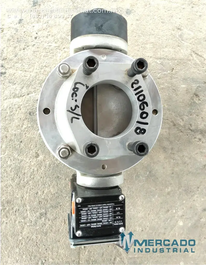 Válvula de 4" con transmisor de flujo marca UFM - imagen 1
