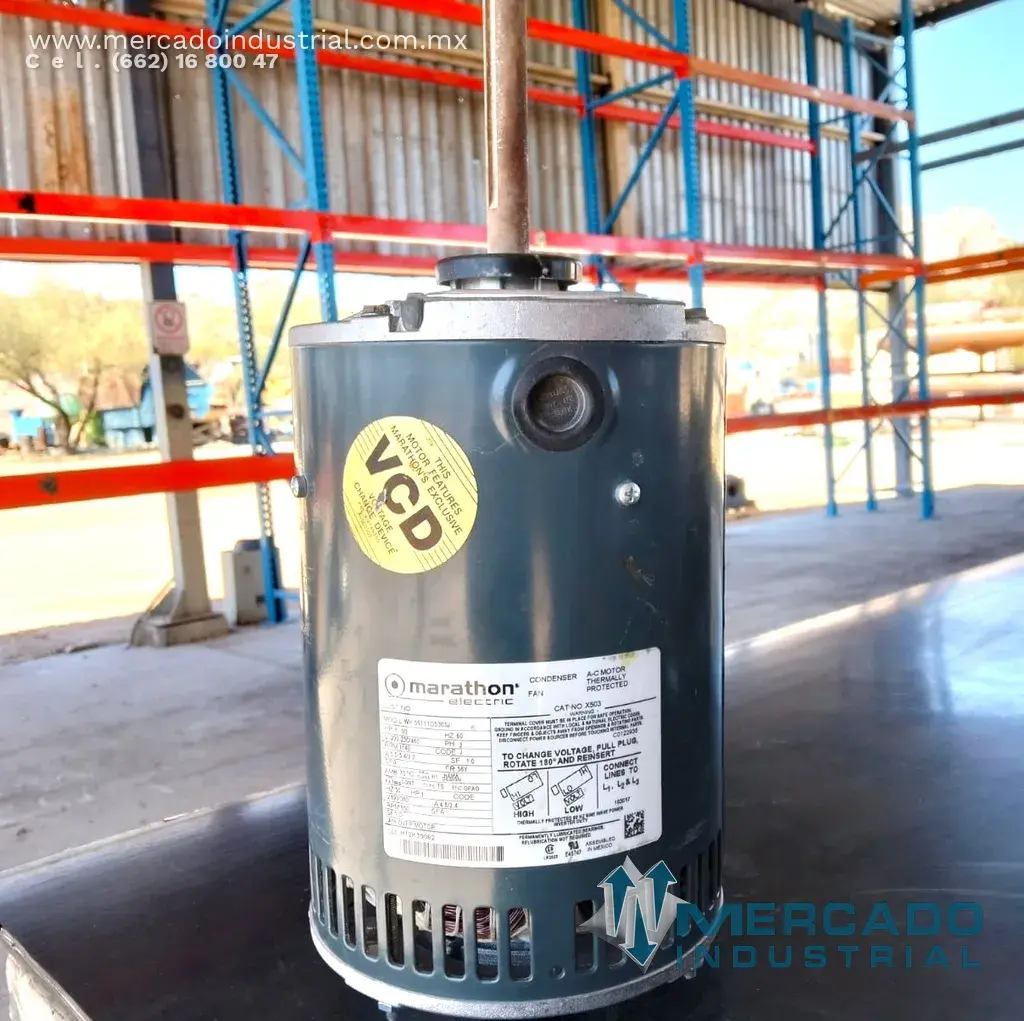 Motor eléctrico 1.5 HP 6 polos 1140 RPM marca Marathon Electric - imagen 1