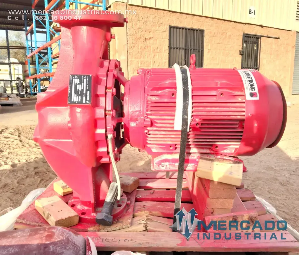 Bomba centrifuga vertical contra incendio 4"x 4" 175 PSI marca Armstrong - imagen 1
