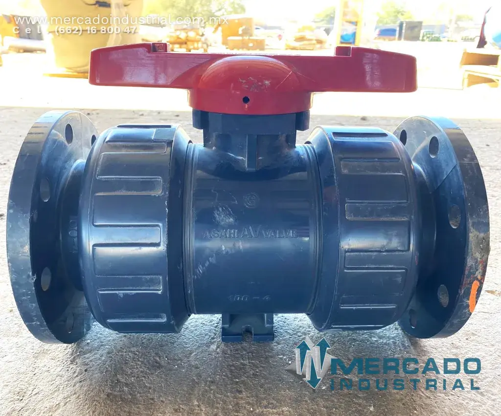 Válvula bola bridada 4" 150 PSI modelo Duo-Bloc 21 marca Asahi AV Valve - imagen 1