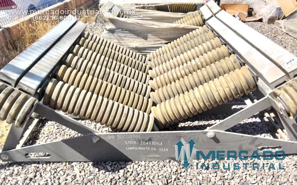 Mancuerna con rodillo doble impacto para banda 72" marca PPI - imagen 1