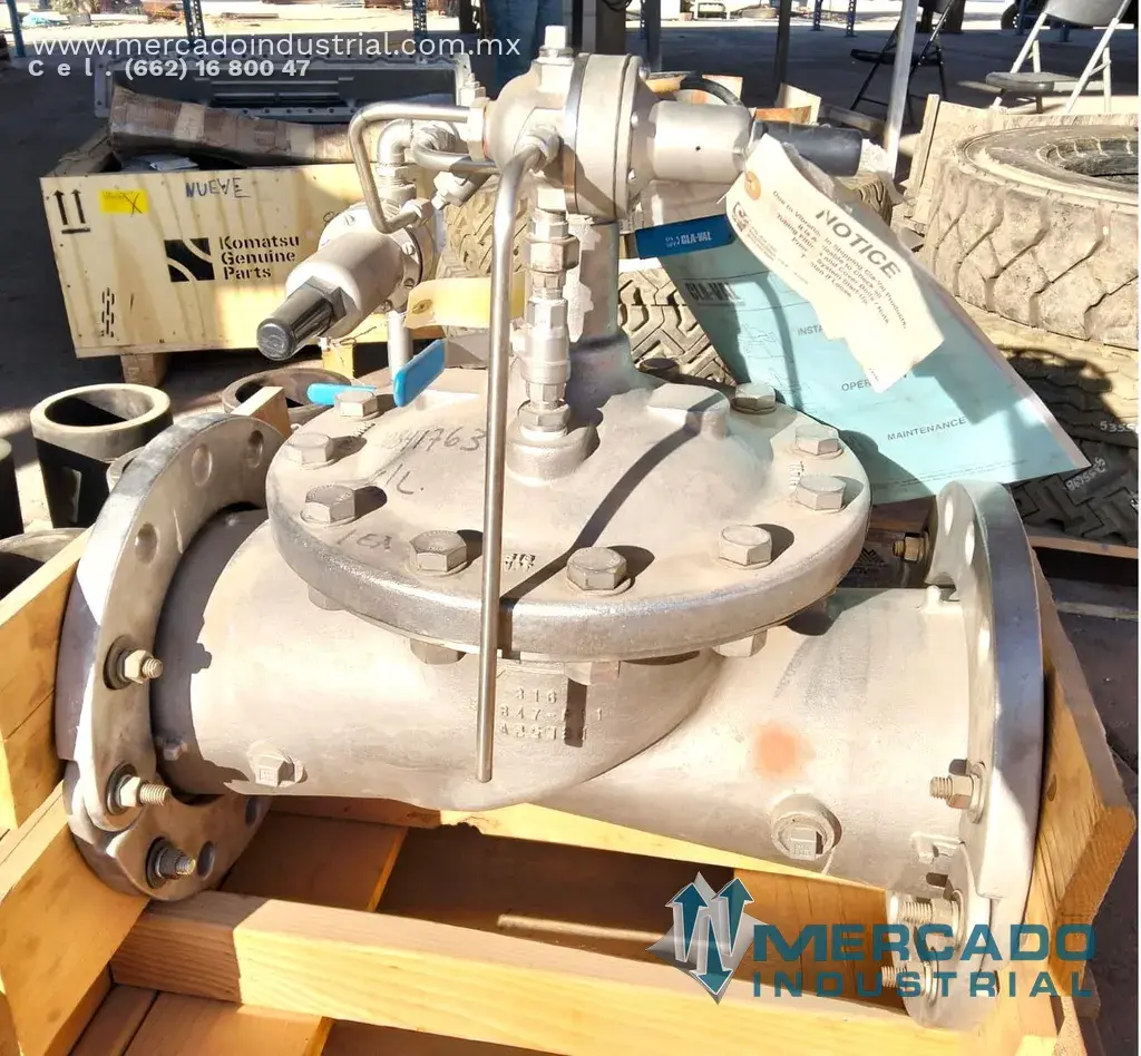 Válvula de alivio bridada 8" 300 PSI marca CLA-VAL - imagen 1