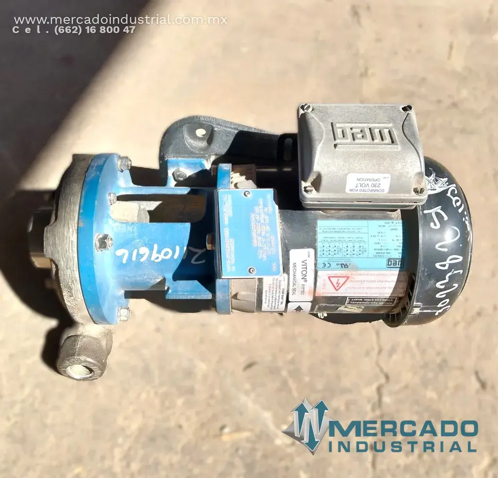 Bomba horizontal 1 HP 3500 RPM modelo 3126KD22 marca WEG - imagen 1