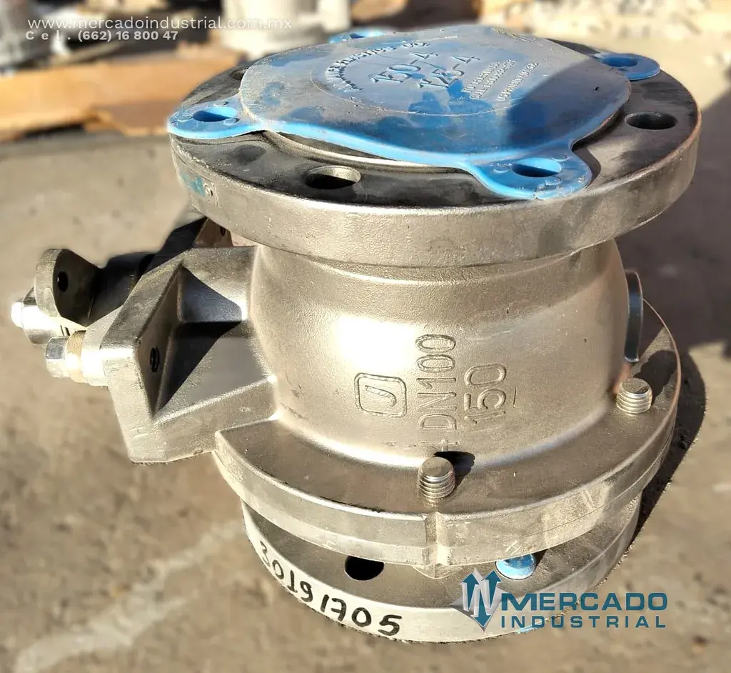 Válvula de bola bridada 4x4" 275 PSIG alto rendimiento modelo 4DN100 marca Jamesbury - imagen 1